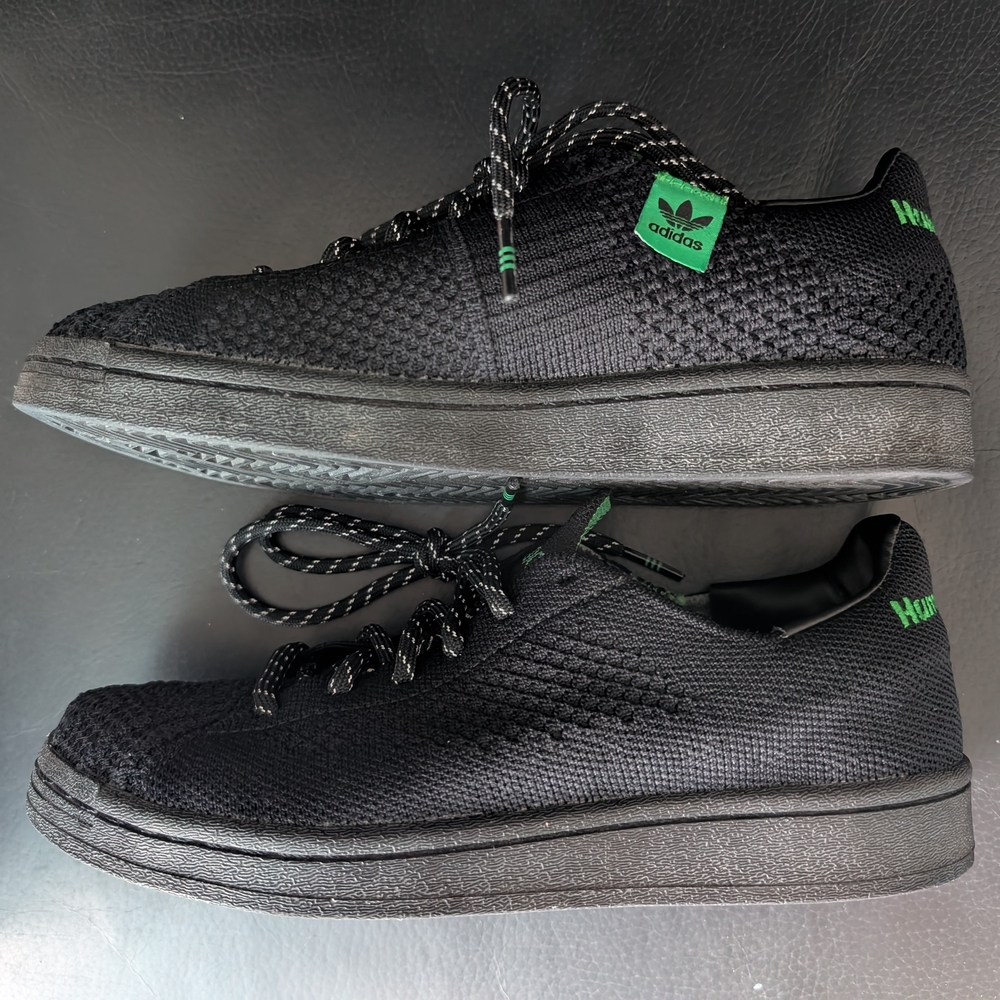 Adidas X Pharrell Williams Human Race Superstar Primeknit Black Green Sneakers